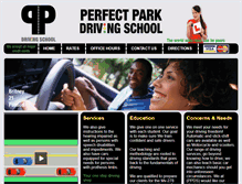 Tablet Screenshot of perfectparkdrivingschool.com